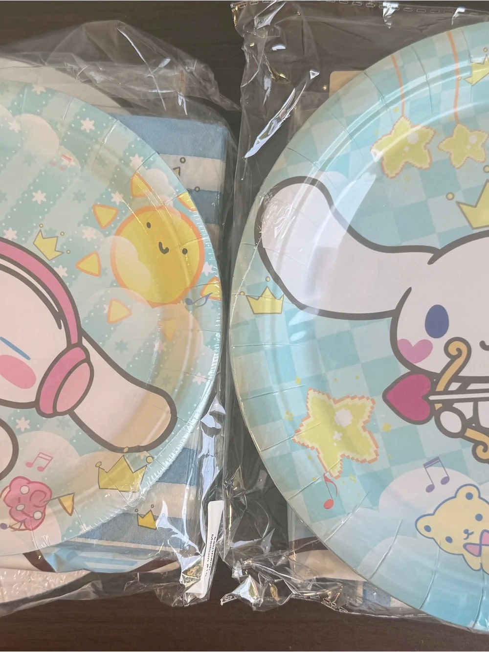 Cinnamoroll Birthday Party Plates Napkins & Tablecloth Cake/dinner Plates 2 Sets